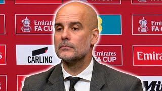 Pep Guardiola postmatch press conference  Manchester City 12 Manchester Utd  FA Cup Final 🏆 [upl. by Akihsat]