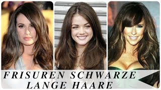 Frisuren schwarze lange haare [upl. by Airyk]