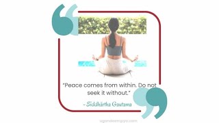 Top 12 Peace Of Mind Quotes Inner peace [upl. by Riffle446]