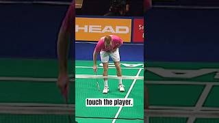 When the Umpire is unprofessional 🤬badminton youtube youtubeshorts [upl. by Atnauqal]