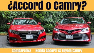 Comparativa  Honda Accord vs Toyota Camry  Motoren Mx [upl. by Desirea]