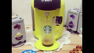 Bosch Tassimo Vivy T12 lime yellow coffee machine TAS1256  타시모 캡슐 커피머신 VIVY 처음 왔던 날 [upl. by Filippo]