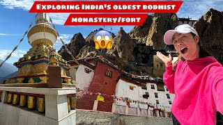 EXPLORING OLDEST BODHIST MONASTERY IN INDIA TABO😱 DANKHER FORT AND PALACE [upl. by Darnell]