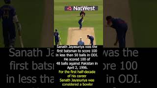 Beautifully executed Sanath Jayasuriya shorts youtubeshorts cricket fastest facts [upl. by Clauddetta]