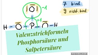 Valenzstrichformeln von Phosphorsäure und Salpetersäure lewisformel schwefelsäure salpetersäure [upl. by Derby233]