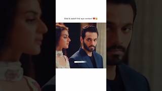 Bilal amp sadaf first eye contact ❤️sunnmeredil ytshorts wahajali mayaali shorts trending edit [upl. by Lidda]