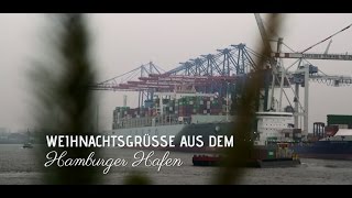 Weihnachtsgrüsse aus dem Hamburger Hafen [upl. by Anaert]