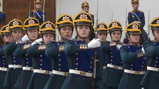 Kremlin regiment hosts changingoftheguard ceremony  AFP [upl. by Mas657]