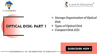 Optical Disk Part 1  Fundamentals of Information Technology  eLearning Video [upl. by Einaeg312]