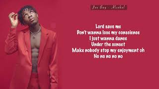 JoeBoy  My Alcohol Lyrics [upl. by Eimmat]