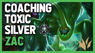 COACHING A TOXIC SILVER ZAC [upl. by Ecreip]