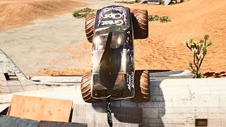 MONSTER JAM STEEL TITANS  AIRFIELD MONSTER TRUCK FREESTYLE [upl. by Alenas849]