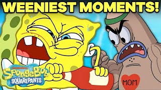 SpongeBobs 7 WEENIEST Moments 🌭 [upl. by Nymrak]