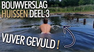 De EERSTE DUIK  Bouwverslag zwemvijver Huissen deel 3 [upl. by Nicholle]