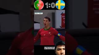 Full video☝️ Portugal vs Sweden 32 Ronaldo Hat trick vibe football [upl. by Emawk]