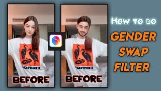 How to do the gender swap filter trend on tiktok  Gender swap filter Capcut tutorial  Face app [upl. by Marra425]