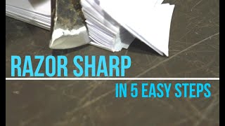 RAZOR SHARP IN 5 EASY STEPS [upl. by Noscire]