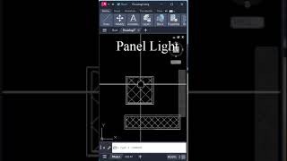 01 Creating Panel Light symbol in AutoCAD  Electrical Drawing symbols  shorts autocad2024 [upl. by Adlihtam]