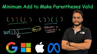 Minimum Add to Make Parentheses Valid [upl. by Gilbart]