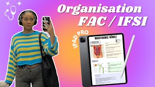 MON ORGANISATION SCOLAIRE À LA FAC ET À L’IFSI 📚👩🏽‍💻w un IPAD PRO [upl. by Glaudia110]