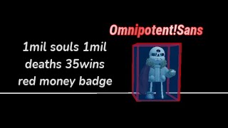 OmnipotentSans  Sans Game REMAKE  Roblox [upl. by Peer]