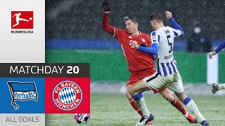 Lewy Penalty Miss in Bayern Win  Hertha Berlin  FC Bayern München  01  All Goals  MD 20 [upl. by Pasadis]