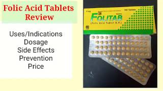 Folic Acid Tablets  Folitab Review  Uses Dosage Side Effects  Anaemia Treatment Medicines [upl. by Suez]