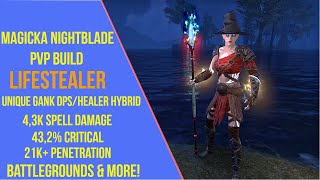 ESO Magicka Nightblade PVP Build amp Gameplay  Lifestealer  Necrom Update 40 [upl. by Seitz]