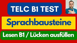 TELC B1 Sprachbausteine  Test B1 Lesen  Übung Mit Lücken  Deutsch lernen [upl. by Ramonda]