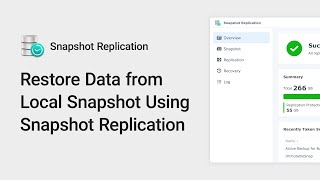 How to Restore Data from Local Snapshots Using Snapshot Replication [upl. by Barron]