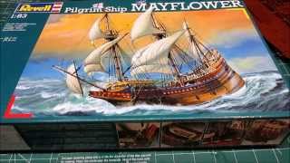 Revell 183 Mayflower Model Kit Thanksgiving Review [upl. by Cawley112]