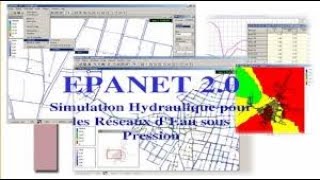 ✔Formation EPANET✅ Dimensionnement d’un réseau🔅 de distribution d’eau epanet tutorial français💯2020 [upl. by Odnesor]