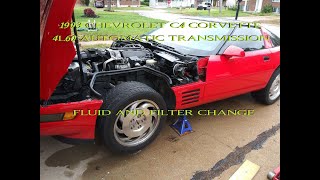 LT1 C4 Corvette 4L60 Auto Trans fluid amp Filter Change [upl. by Bernardi]