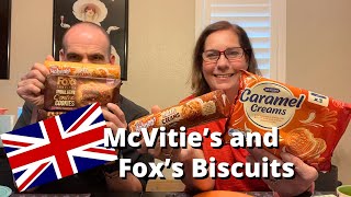 Americans Try McVities and Foxs Biscuits  Oaty Creams amp Indulgent Centre Cookies [upl. by Lissak]