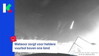 Meteoor boven België en Nederland [upl. by Faubert]