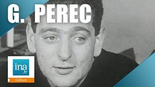 Qui était Georges Perec   Archive INA [upl. by Goodrow]