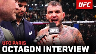 Renato Moicano Octagon Interview  UFC Paris [upl. by Nugesulo858]