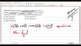 FMItMGNuma reação completa de combustão foi consumido em 5 minutos 025 mol de metano que [upl. by Retha]