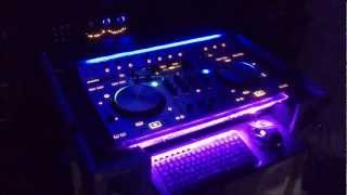 Numark 4trak Home made Flight case road case dj coffin with LED [upl. by Animar541]