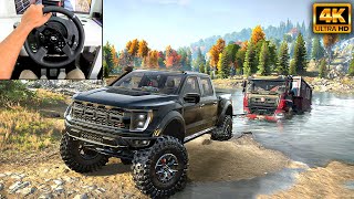 Ford F150 Raptor R  Truck Recovery  SnowRunner  Thrustmaster T300RS gameplay [upl. by Mable246]