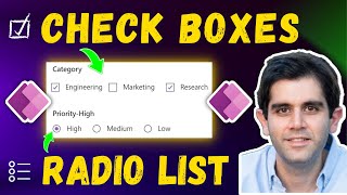 Create Multi select Checkboxes in Power Apps for SharePoint List Forms  Radio List Box control [upl. by Vacla540]