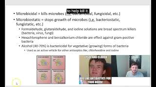 pharmacology antiseptics [upl. by Chansoo]