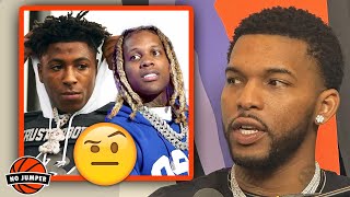 600Breezy Reacts to NBA Youngboy Saying He Talks to Lil Durk Every Other Day [upl. by Anierdna241]