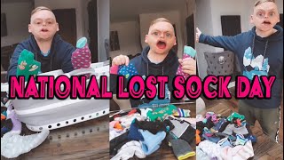 Today is National Lost Sock Day  Yes this is a thing [upl. by Amairam]