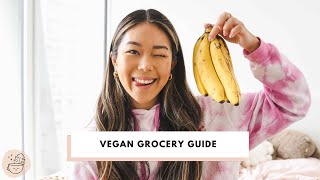 Vegan Grocery Shopping Tips amp Printable List  Plants Please [upl. by Eirrem61]