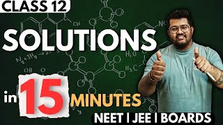 Solutions Class 12th Chemistry OneShot Video [upl. by Mori331]