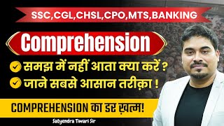 Comprehension  Comprehension Passages Tricks  English for SSCBANKINGUPSC  Satyendra Tiwari Sir [upl. by Spracklen]