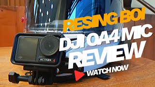 DJI OSMO ACTION 4  MOTOVLOGGING MIC BY RESING BOI [upl. by Ajar]