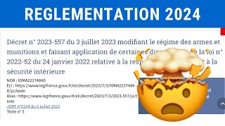 Nouvelle réglementation 🤔 septembre 2023 aquisition arme a feu et nouvelles catégories [upl. by Ennaitsirhc]