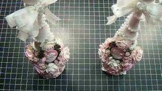 DIY Shabby Chic Candlesticks [upl. by Wendeline]